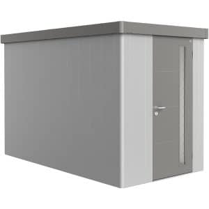 Biohort Gerätehaus Neo 4A Variante 1.2 Standardtüre Silber-Metallic