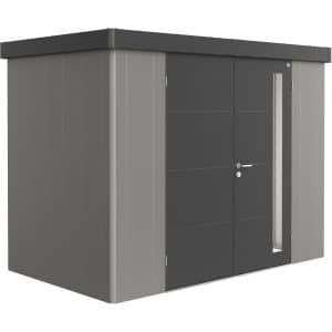 Biohort Gerätehaus Neo 1C Variante 2.3 Doppeltüre Quarzgrau-Metallic