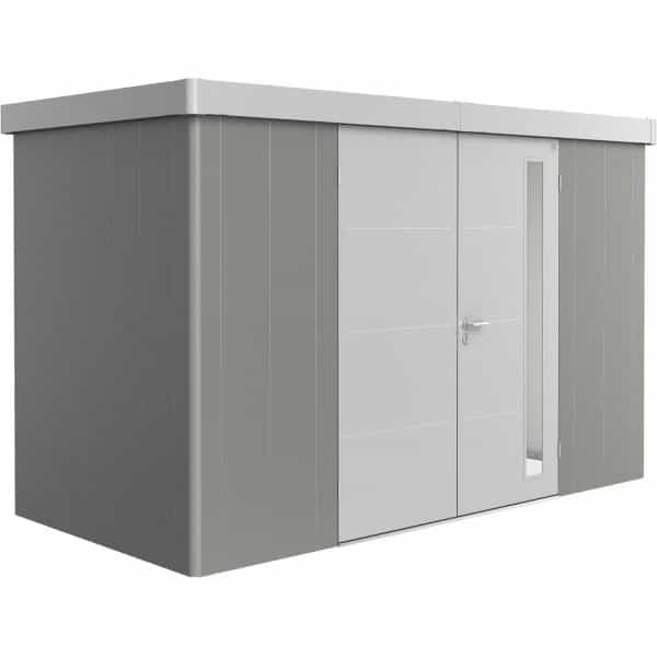 Biohort Gerätehaus Neo 1D Variante 2.1 Doppeltüre Quarzgrau-Metallic