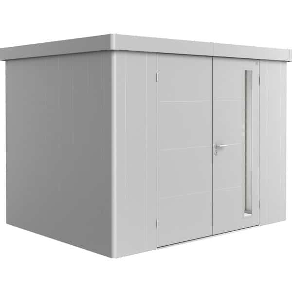 Biohort Gerätehaus Neo 2C Doppeltüre Silber-Metallic