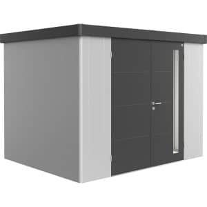 Biohort Gerätehaus Neo 2C Variante 1.3 Doppeltüre Silber-Metallic