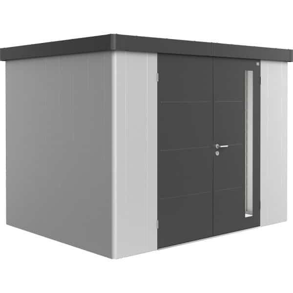 Biohort Gerätehaus Neo 2C Variante 1.3 Doppeltüre Silber-Metallic