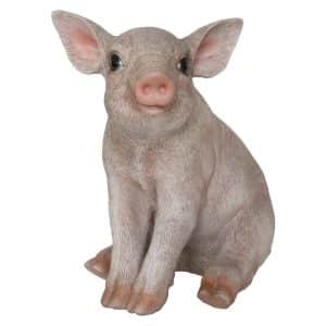 Deko-Figur Ferkel sitzend 20 cm