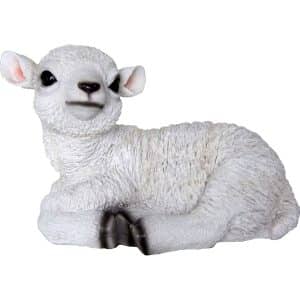 Deko-Figur Baby-Lamm liegend 15 cm