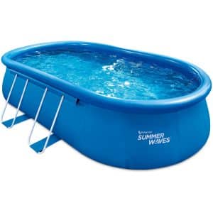 Summer Waves Quick Pool Set Aufblasbar Blau 549 cm x 345 cm x 107 cm