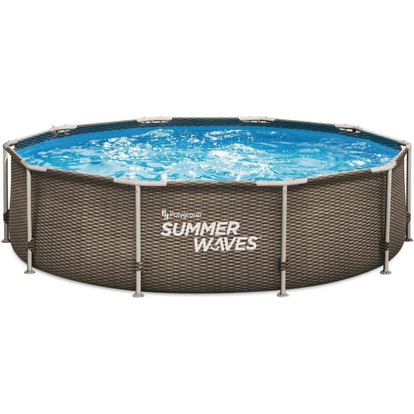 Summer Waves Rundpool Active Frame Braun Ø 305 cm x 76 cm
