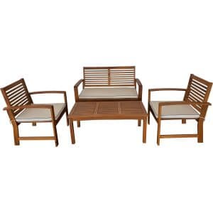 Acamp Loungegruppe Kreta Teak-Beige