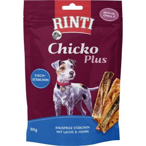 Rinti Hunde-Natursnacks Chicko Plus Fischstäbchen 80 g