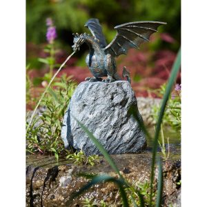 Teichfigur Terrador der Drache HxBxT 20 x 28 x 25 cm