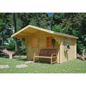 Kiehn-Holz Holz-Gartenhaus/Gerätehaus KH 28-028 Unberührt 300 cm x 300 cm