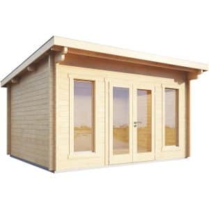 Wolff Finnhaus Holz-Gartenhaus/Gerätehaus Trondheim 44-D  Natur BxT: 450 cm x 360 cm