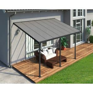 Palram - Canopia Terrassenüberdachung Feria Anthrazit 3x4.25