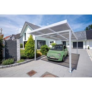 Carport Premium Weiß PC Stegplatte bronze 309