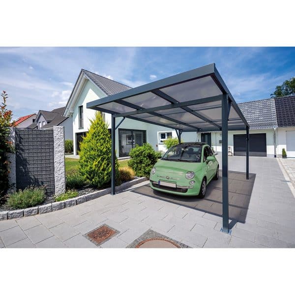 Carport Premium Anthrazit Acryl Stegplatte bronze 309