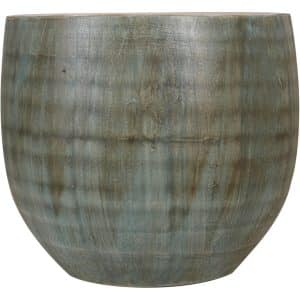 Keramik-Übertopf Faro Ø 12 cm x 11 cm Grün