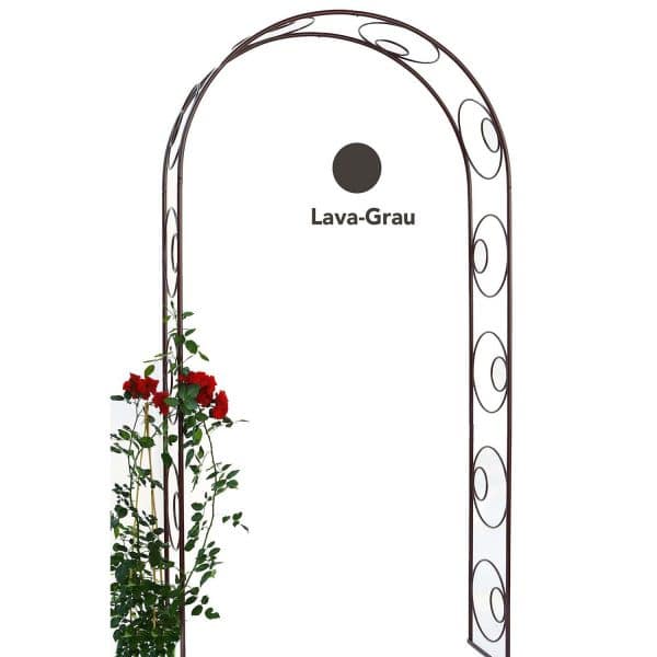 Rosenbogen Circle 124 cm x 36 cm x 244 cm Lava-Grau