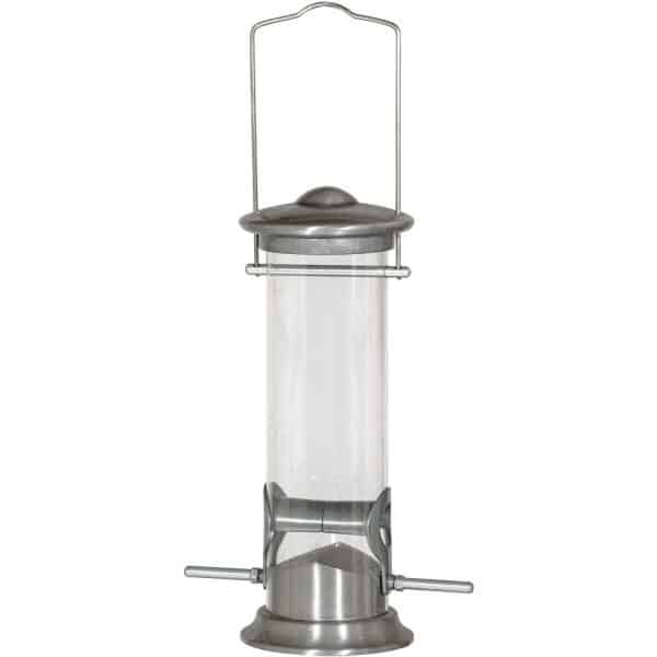 Siena Garden Vogelfuttersäule Aluminium Line für Mischfutter 24 cm