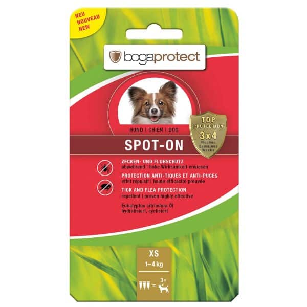 Bogaprotect Spot-On Floh- und Zeckenschutz für Hunde XS 3 x 0