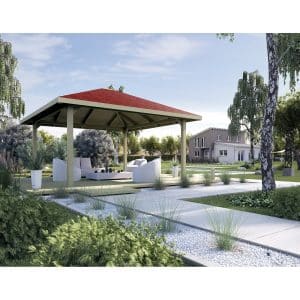 Weka Pavillon Gartenoase 651 A Gr. 2 Sparset 480 cm x 480 cm