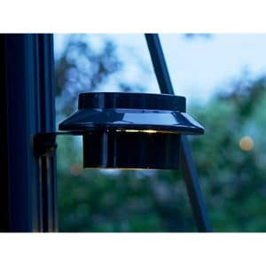 Juliana LED Solar-Pflanzenlampe Schwarz für Gewächshäuser