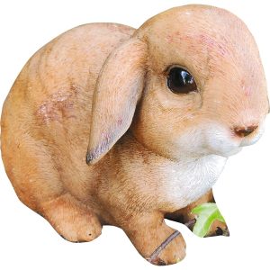 Granimex Figur Kaninchen Polyresin Natur 15 cm x 10 cm x 12 cm