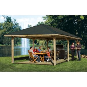 Weka Pavillon Gartenoase 651 B Gr.3 433 cm x 778 cm