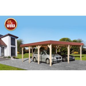 Weka Doppelcarport 615 mit Flachdach  Gr.1  576 cm x 591 cm