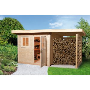 Holz-Gartenhaus/Gerätehaus 170 A Gr. 3Holzlagerplatz 504 cm x 300 cm