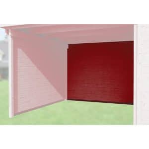 Weka Rückwand 150 cm für Designhaus Typ 126 und 172 Schwedenrot