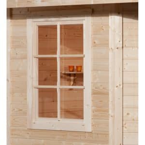 Fensterladen 1-seitig 84 cm x 113 cm für Weka Holz-Gartenhaus/Gerätehaus 149 und 177