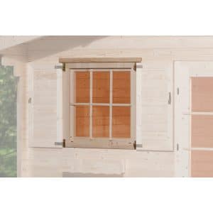 Einzelfenster 91 cm x 91 cm für Weka Gartenhäuser mit Wandstärke 45 mm