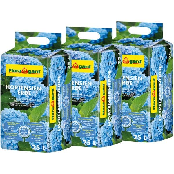 Floragard Hortensienerde Blau 3 x 25 l