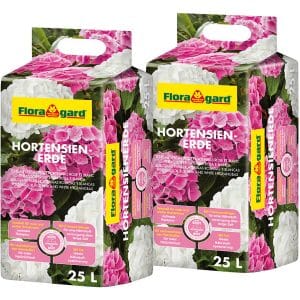 Floragard Hortensienerde Rot-Weiß 2 x 25 l