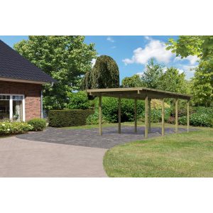 Karibu Einzelcarport Eco 2 268 cm x 576 cm