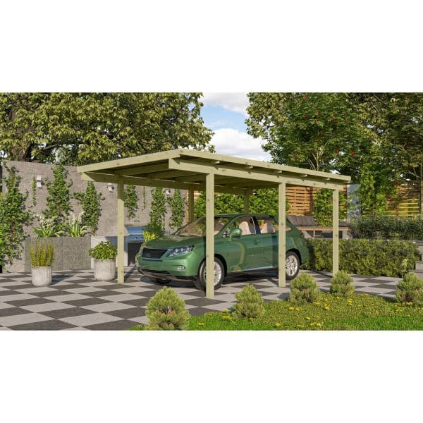 Karibu Einzelcarport Eco 1 268 cm x 387 cm