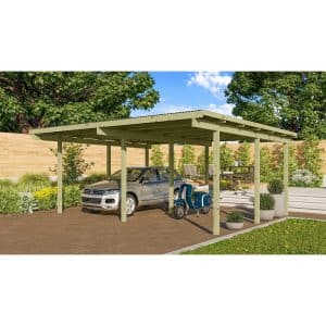 Karibu Doppelcarport Eco 1 527 cm x 387 cm