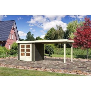 Karibu Gartenhaus/Gerätehaus Boras 2 Set Terragrau 504