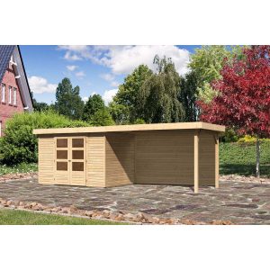 Karibu Gartenhaus/Gerätehaus Boras 4 Set Natur