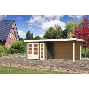 Karibu Gartenhaus/Gerätehaus Sölve 3 Set Terragrau 528