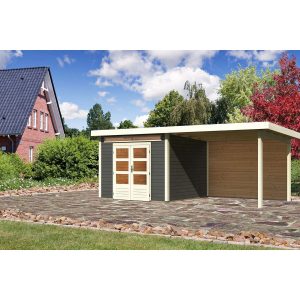 Karibu Gartenhaus/Gerätehaus Kumla 6 Set Terragrau