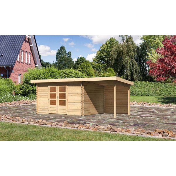 Karibu Gartenhaus/Gerätehaus Ängelholm 7 Set Natur