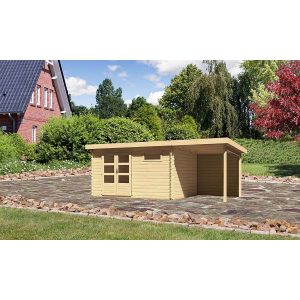 Karibu Gartenhaus/Gerätehaus Ängelholm 8 Set Natur