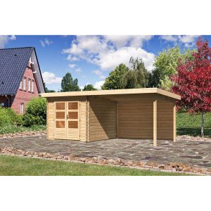 Karibu Gartenhaus/Gerätehaus Ängelholm 4 Set Natur