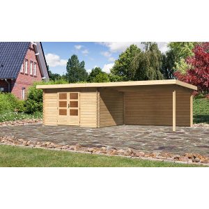 Karibu Gartenhaus/Gerätehaus Ängelholm 7 Set Natur