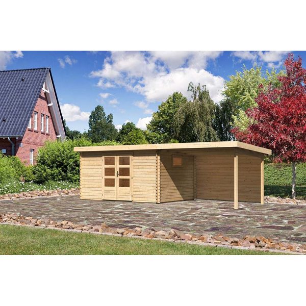 Karibu Gartenhaus/Gerätehaus Jeebel 5 Set Natur