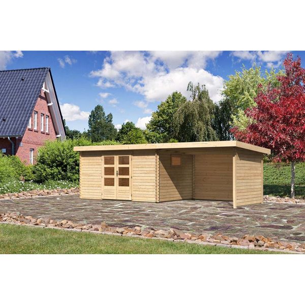 Karibu Gartenhaus/Gerätehaus Jeebel 5 Set Natur