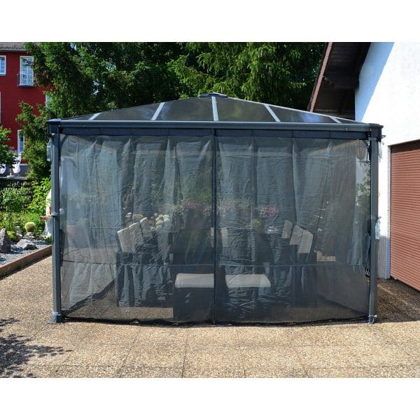 Palram - Canopia  Insektenschutznetz für 3 - 4m Pavillons Anthrazit