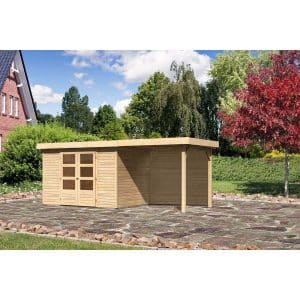 Karibu Gartenhaus/Gerätehaus Boras 4 Set Natur