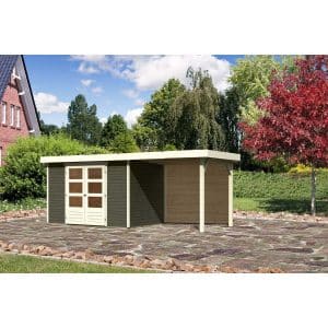 Karibu Gartenhaus/Gerätehaus Boras 4 Set Terragrau