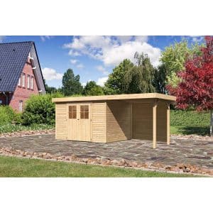 Karibu Gartenhaus/Gerätehaus Boras 5 Set Natur